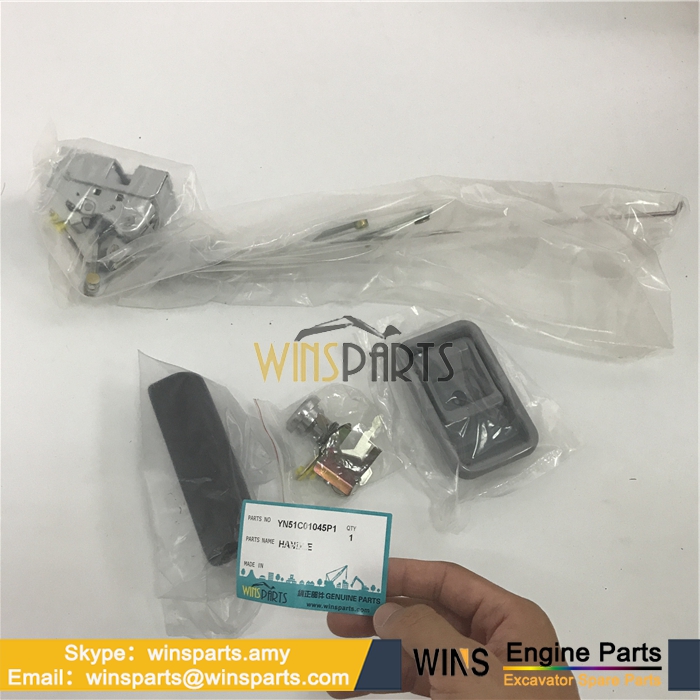 YN51C01099P2 YN51C01099P1 Kobelco CAB DOOR LOCK KEY HANDLE LINK ASSY