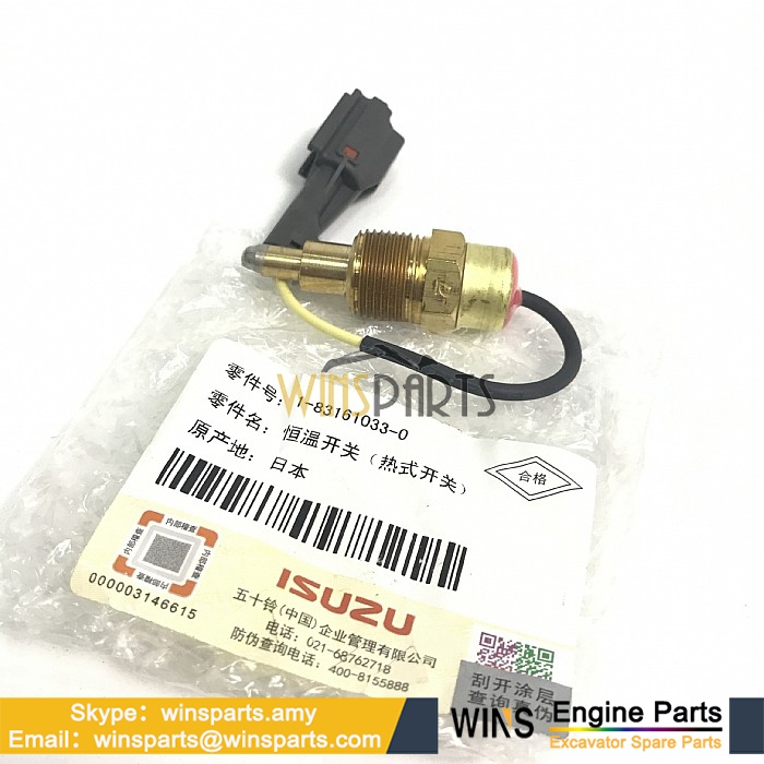 1-83161033-0 1831610330 ISUZU Water Temperature Switch Sensor