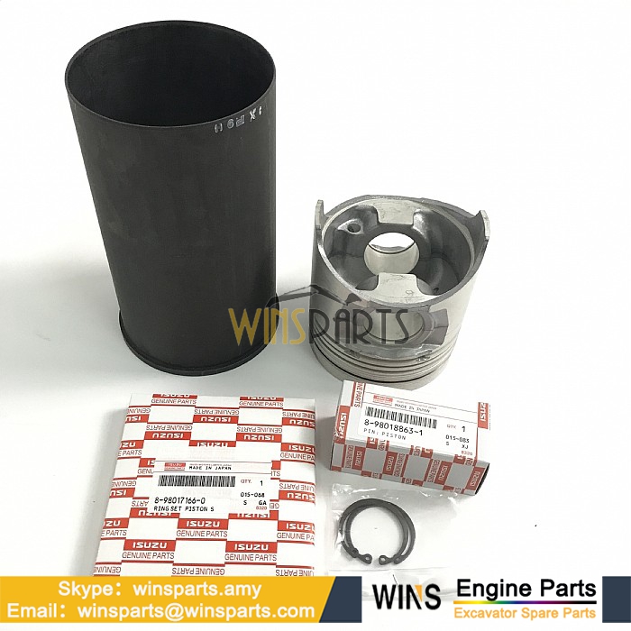 1-87812986-2 1878129861 1-87812987-2 1878129871 Hitachi Piston Liner Kit 4HK1