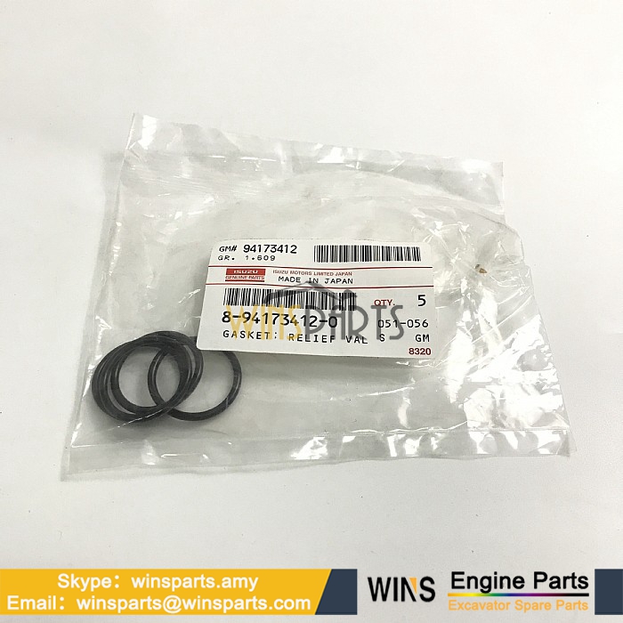 8-94173412-0 8941734120 ISUZU 4HK1 6HK1 ENGINE NUT Gasket BOLT SEAL