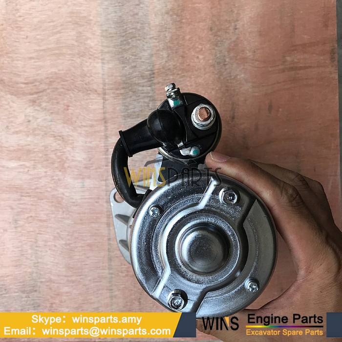 8-94423452-0 8944234520 VI8944234520 ISUZU 4JB1 DIESEL ENGINE STARTER MOTOR ASSY Kobelco SK60-3 SK60-5 K903C EX60UR Excavator Spare Parts (1)