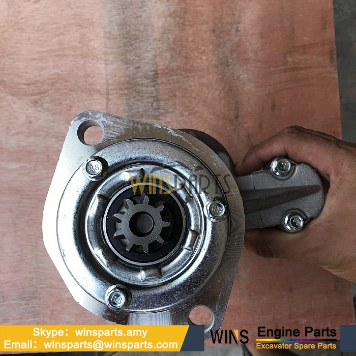 8-94423452-0 8944234520 VI8944234520 ISUZU 4JB1 DIESEL ENGINE STARTER MOTOR ASSY Kobelco SK60-3 SK60-5 K903C EX60UR Excavator Spare Parts (2)