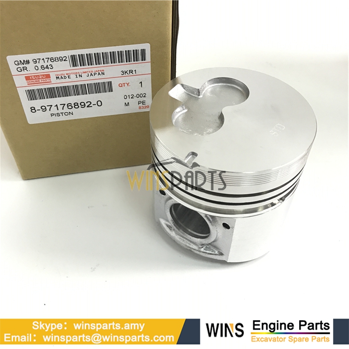 8-97176892-0 8971768920 ISUZU 3KR1 ENGINE CRANKSHAFT PISTON