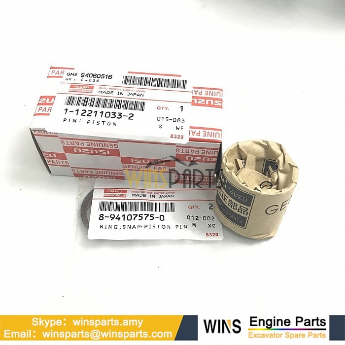 8941075751 1121211460 1122110332 ISUZU 4BG1 6BG1 ENGINE Piston Ring Piston PIN John Deere Excavator Spare Parts (1)