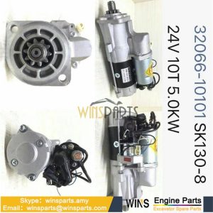 VA32G6610100 32G66-10100 MITSUBISHI D04FR STARTER MOTOR Assy Kobelco