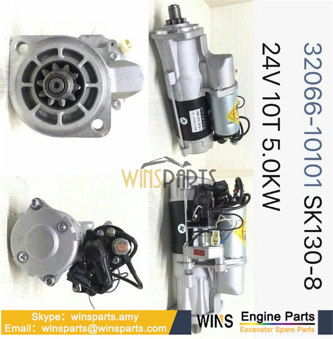 VA32G6610100 32G66-10100 MITSUBISHI D04FR STARTER MOTOR Assy Kobelco