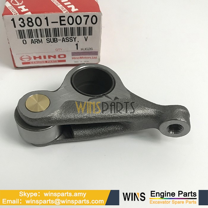 13801-E0070 VH13801E0070 HINO J08C J08E VALVE ROCKER ARM Kobelco