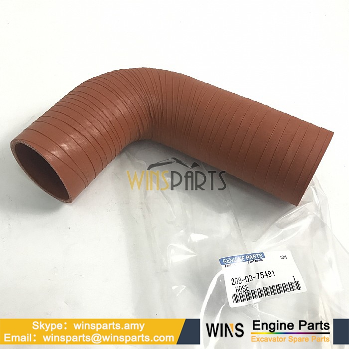 208-03-75491 2080375491 Inter Cooler Hose AIR Cooling Hose Komatsu