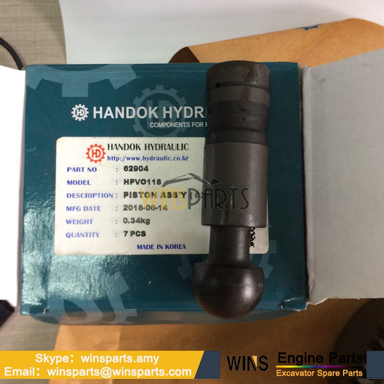 8050658 AT154837 PISTON HPV118 HPVO118 Hydraulic Pump Hitachi EX200-2 EX200-3 EX200-3C EX200-3E EX200-5 John Deere Excavator Spare Parts