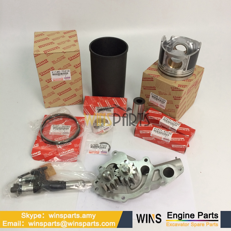 HINO J05E J05E-TG J05E-UM J05E-TJ PISTON Ring SET A B C Liner Kit