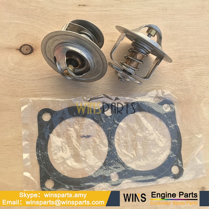 ME996003 ME996002 VAME996003 VAME996002 MITSUBISHI 6D22-TC 6D22-T ENGINE THERMOSTAT KIT Kobelco (2)