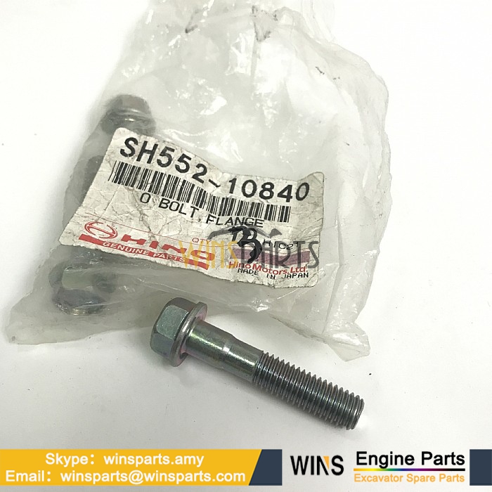 SH552-10840 HINO ENGINE FUEL SYSTEM FLANGE BOLT Kobelco