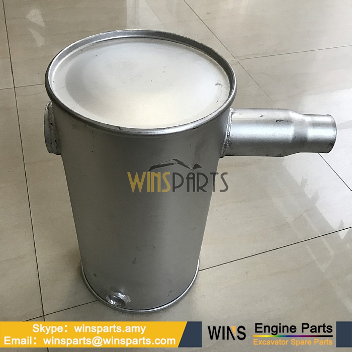 YT12P00013P1 ENGINE MUFFLER ASSEMBLY Kobelco SK75-8 SK70 SK80 SK70SR-2 New Holland E70BSR E80BMSR (1)