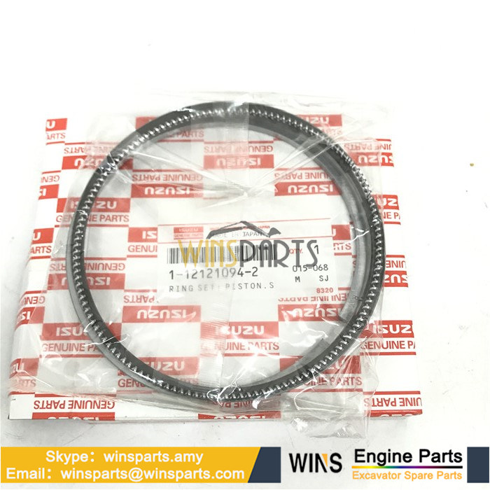 1-12121094-1 1-12121094-0 1121210941 1121210940 ISUZU 6SD1-TQA 6SD1T RING SET; PISTON,STANDARD Hitachi (2)