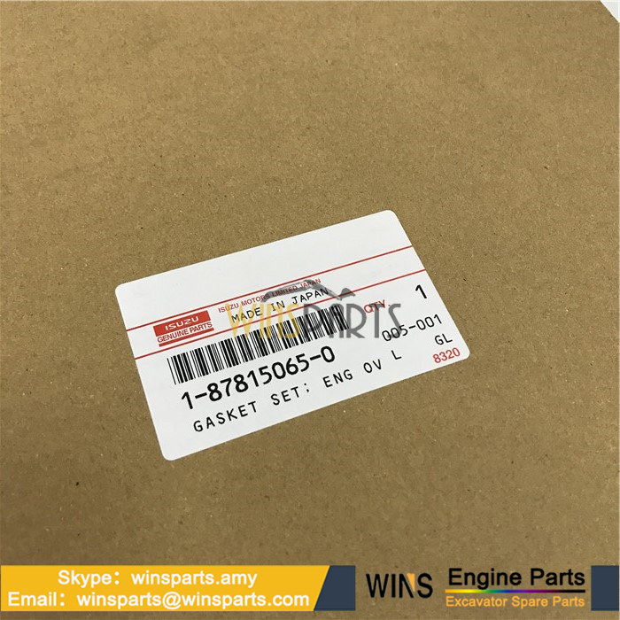 1878112233 1878122681 1878128360 1878130023 1878112421 1878122714 ISUZU 6BG1 ENGINE GASKET SET OVERHAUL Spare Parts