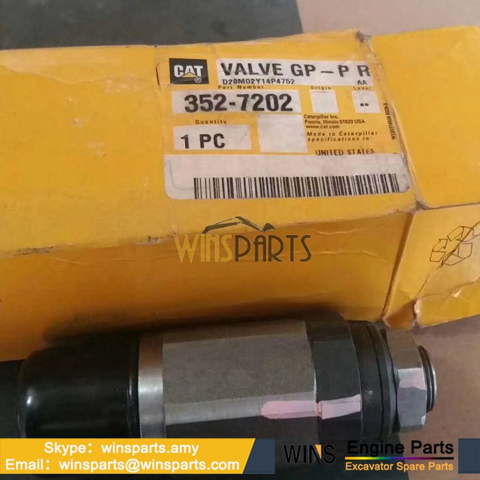 352-7202 3527202 CONTROL RELIEF VALVE Caterpillar