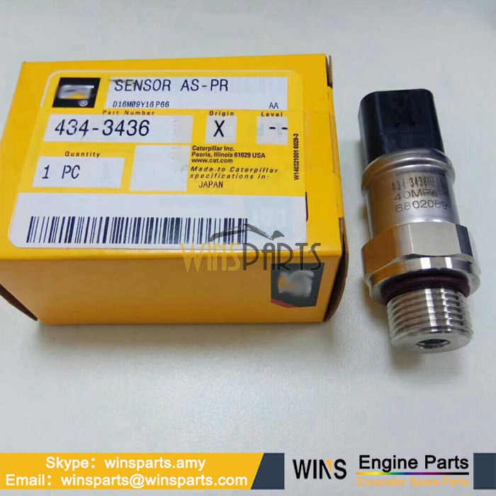 434-3436 4343436 Hydraulic Pump Pressure Sensor Caterpillar