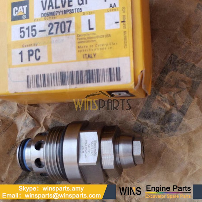 515-2707 5152707 Relief Valve Group Caterpillar