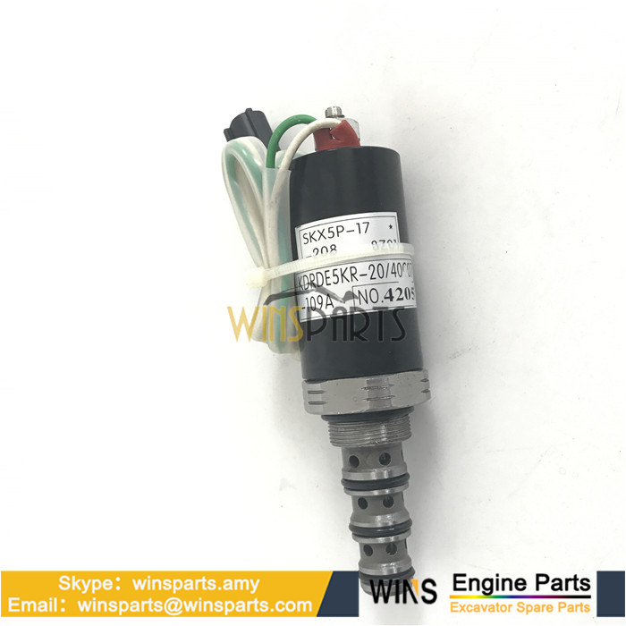 EZ20V00018F1 VOE14574269 KDRDE5K-20/40C07-109 KAWASAKI Solenoid Valve For Volvo Doosan Hyundai Ec210 SK200-3 SK200-6E Excavator Spare Parts 