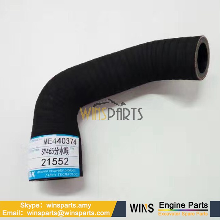 VAME440374 ME440374 Mitsubishi 6D24 Hydraulic Hose Rubber Tube Kobelco (3)