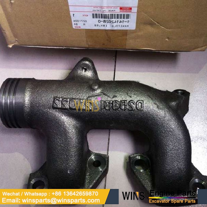 1-14142028-0 1141420280 ISUZU 6HK1 ENGINE EXHAUST MANIFOLD Hitachi