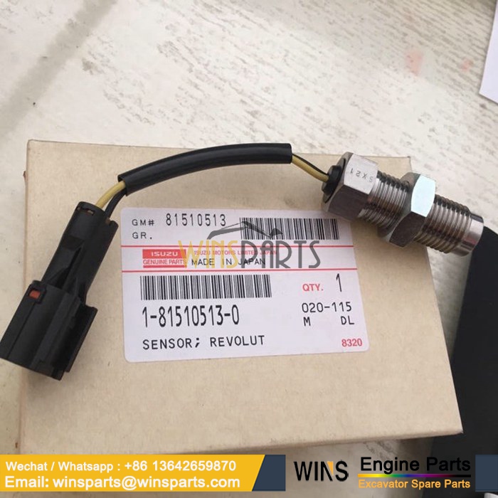 1-81510513-0 1815105130 ISUZU 6RB1 6SD1 4JG1 4LE2 Engine Speed Revolution Sensor