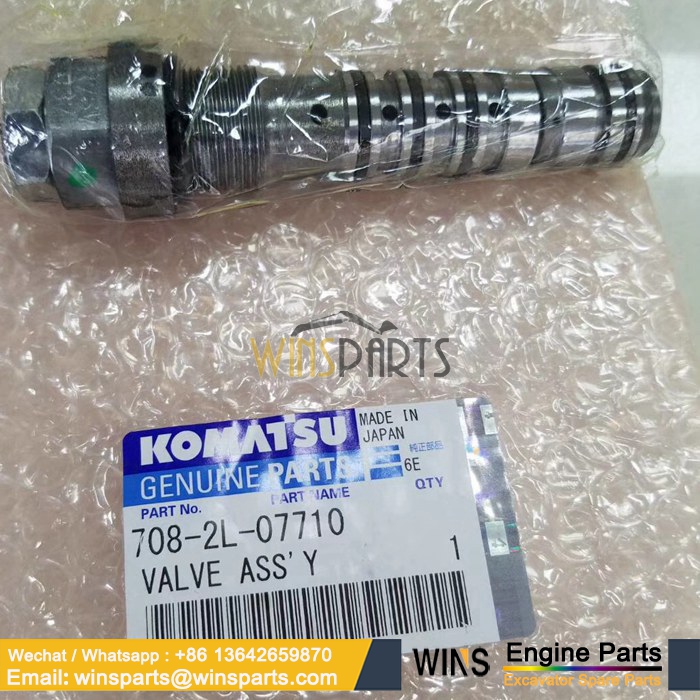 708-2L-07710 7082L07710 Hydraulic Pump Relief Valve Komatsu