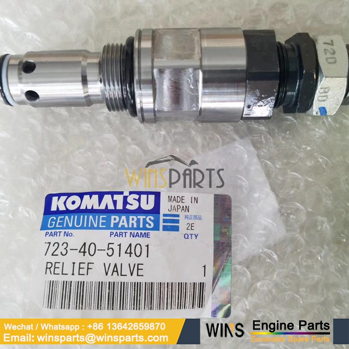 723-40-51401 723-40-51400 MAIN VALVE RELIEF VALVE ASS’Y Komatsu