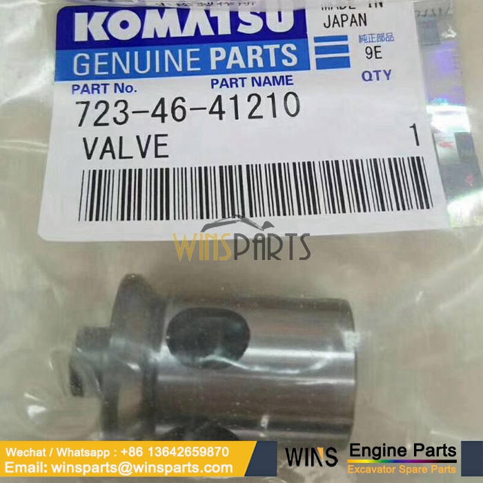 723-46-41210 723-46-41110 Check Valve MAIN CONTROL VALVE Komatsu