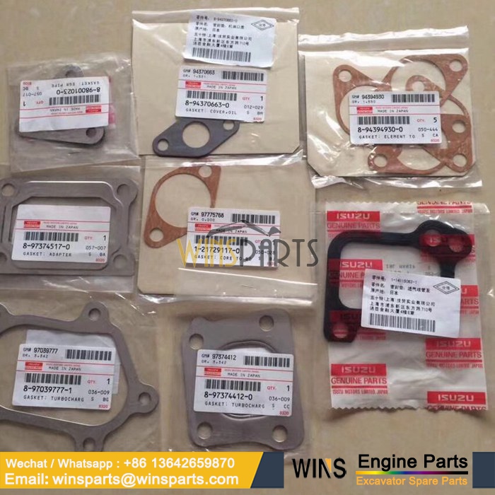 8-97039777-1 ISUZU ENGINE Gasket Kit OIL SEAL SET Hitachi