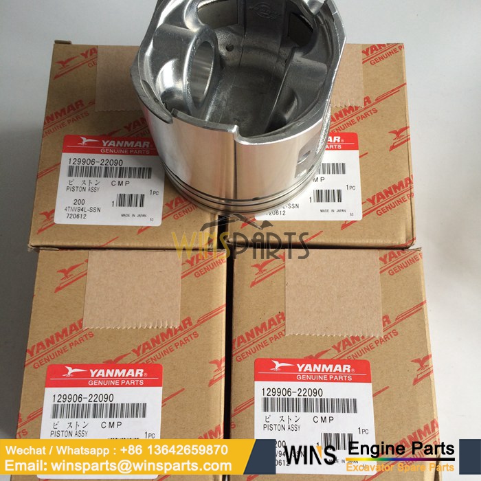 129906-22090 YANMAR  4TNV94L 4TNV94 ENGINE Piston