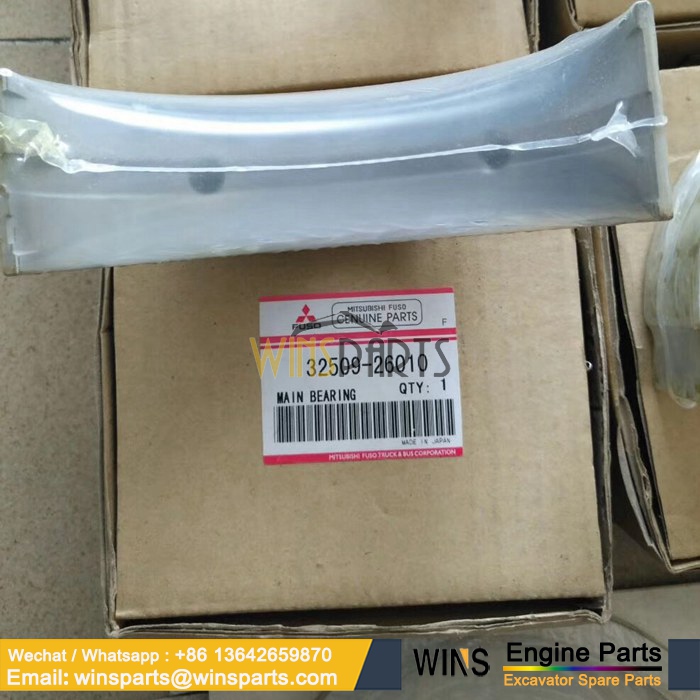 32509-26010 3250926010 Mitsubishi S6A2 Main Bearing Kit Crankshaft Bearing