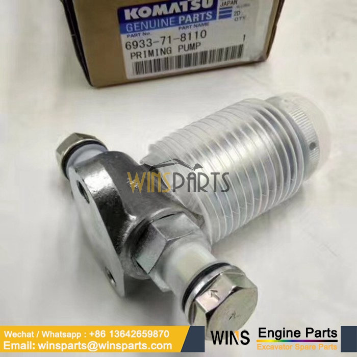 6933-71-8110 6164-71-8140 6D114 ENGINE Primer Hand Fuel Feed Pump ASS’Y KOMATSU