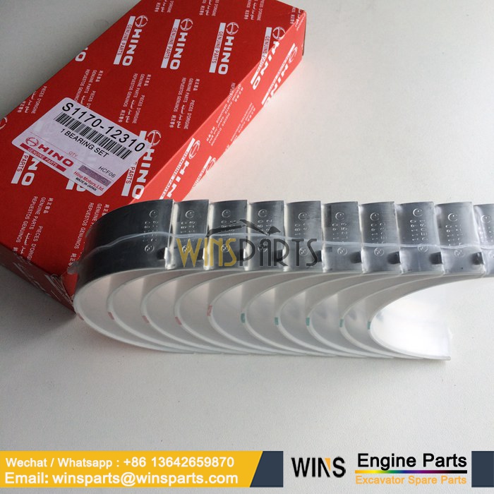 S1170-12310 HINO J05E MAIN Crankshaft BEARING SET Kobelco