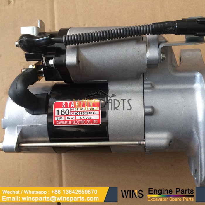 28100-E0080 VH28100E0080 28100E0080 HINO J05E J08 ENGINE STARTER MOTOR