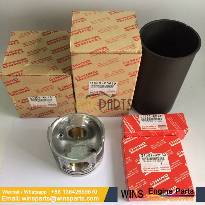 VHS130BE0210 VHS1304E0100 VH04133E0110 HINO P11C PISTON CYLINDER Liner SET