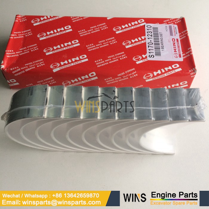 VHS117012310 VH117012310A S1170-12310 S117012310 HINO J05E Crankshaft BEARING SET (2)