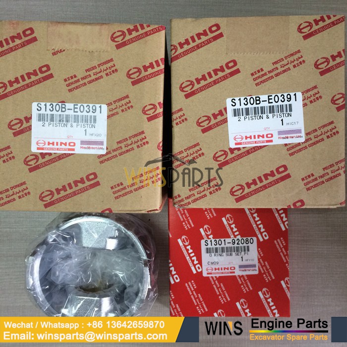 S1304-E0100 SZ521-47002 04133-E0110 S130B-E0110 HINO P11C ISTON PIN Piston RING Kit