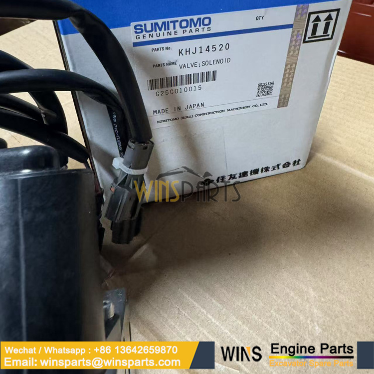 KHJ14520 PILOT PRESSURE RETURN LINES SOLENOID VALVE assy