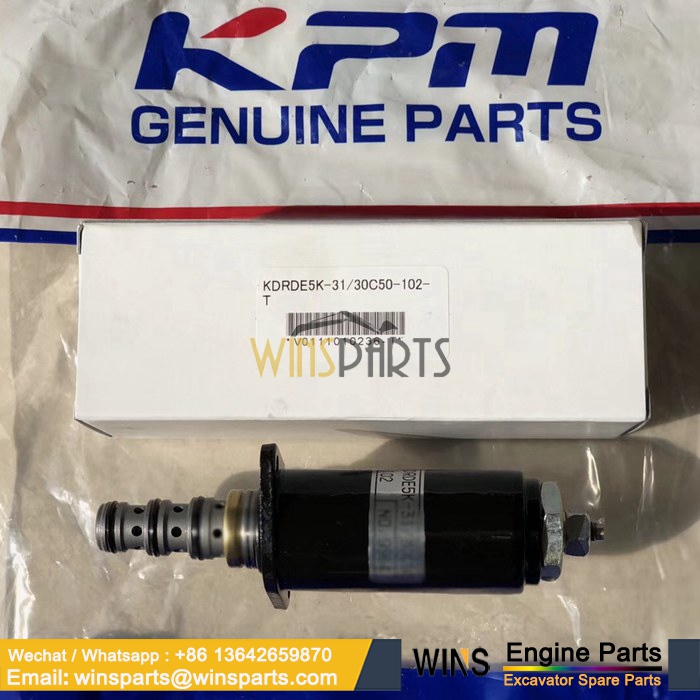 Kawasaki KPM KDRDE5K-31 30C50-102-T Solenoid Valve Hydraulic Excavator Spare Parts