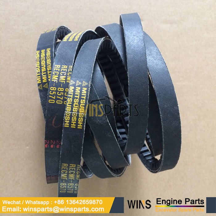 Engine Belt Drive Belt Water Pump Fan Belts Alternator Belt KOBELCO (4)