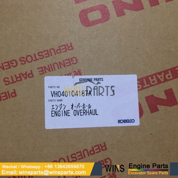 VH04111E0H55 04010-4187 040104187A 04010-4187A VH04111E0H50 VHS040104187 Genuine Kobelco HINO J08E Engine Full Complete Gasket Kit (2)