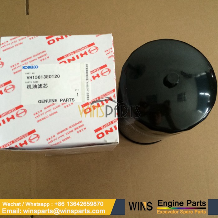 VHS156072190J1L Genuine Kobelco Hino Oil Filter 156072190A 15613E0030 S1560-72190 VH156072190A VH156072190C VHS156072190 VHS156072190J1M YN30T01001P1 (1)