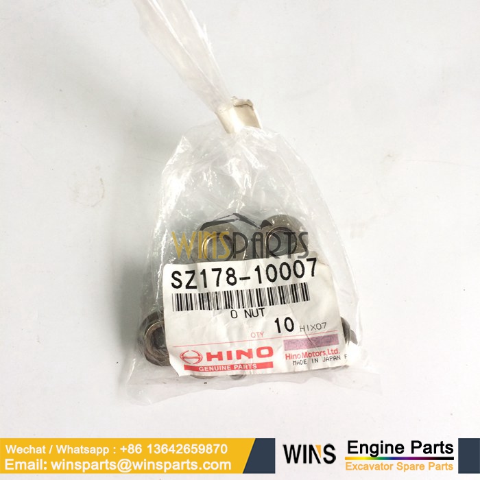 VHSZ17810007 SZ17810007 HINO J08E J05E P11C ENGINE NUT New Holland KOBELCO