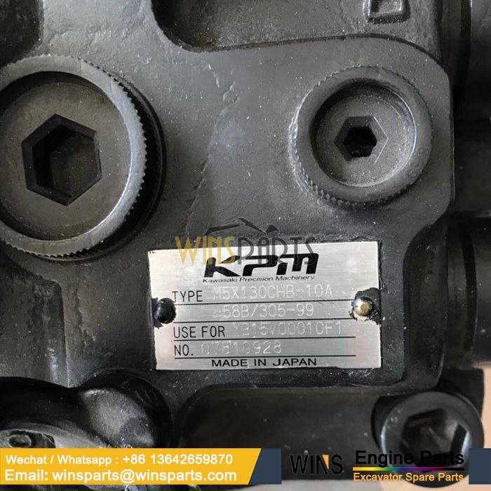 YB15V00010F1 YN15V00010F1 KAWASAKI KMP M5X130CHB-10A-58B 305-99 HYDRAULIC MOTOR SWING (2)