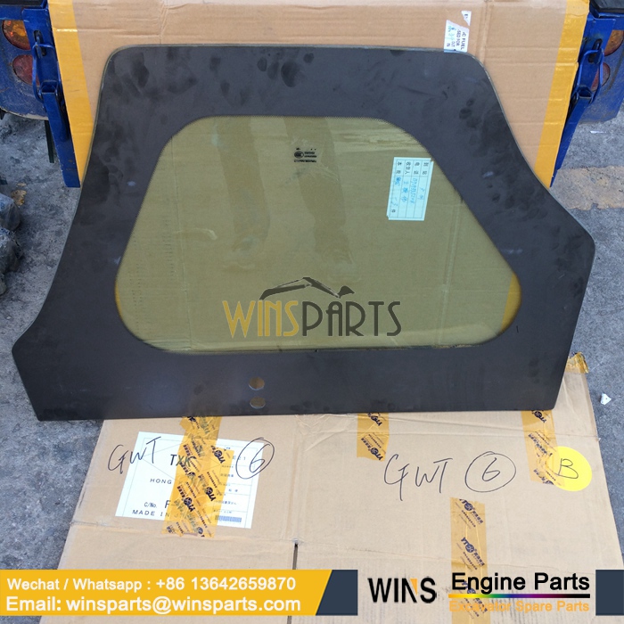 YN51C01096P1 CAB DOOR GLASS Kobelco (1)