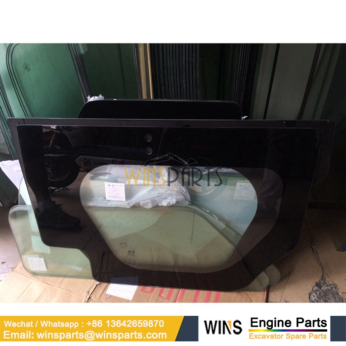 YN51C01096P1 CAB DOOR GLASS Kobelco (2)