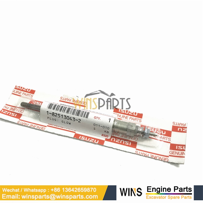 1-82513043-2 1825130432 ISUZU 4BG1 6BG1 ENGINE GLOW PLUG Hitachi E