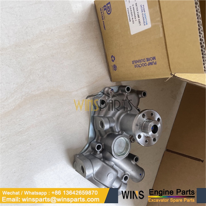 8980986620 8-98098662-0 8980986621 8-98098662-1 ISUZU 4LE2 Diesel Engine Water Pump Kobelco SK75-8 (2)