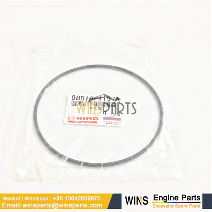 98510-1197A 985101197A VHSZ30101054 HINO J08E ENGINE O-RING SEAL Kobelco (1)